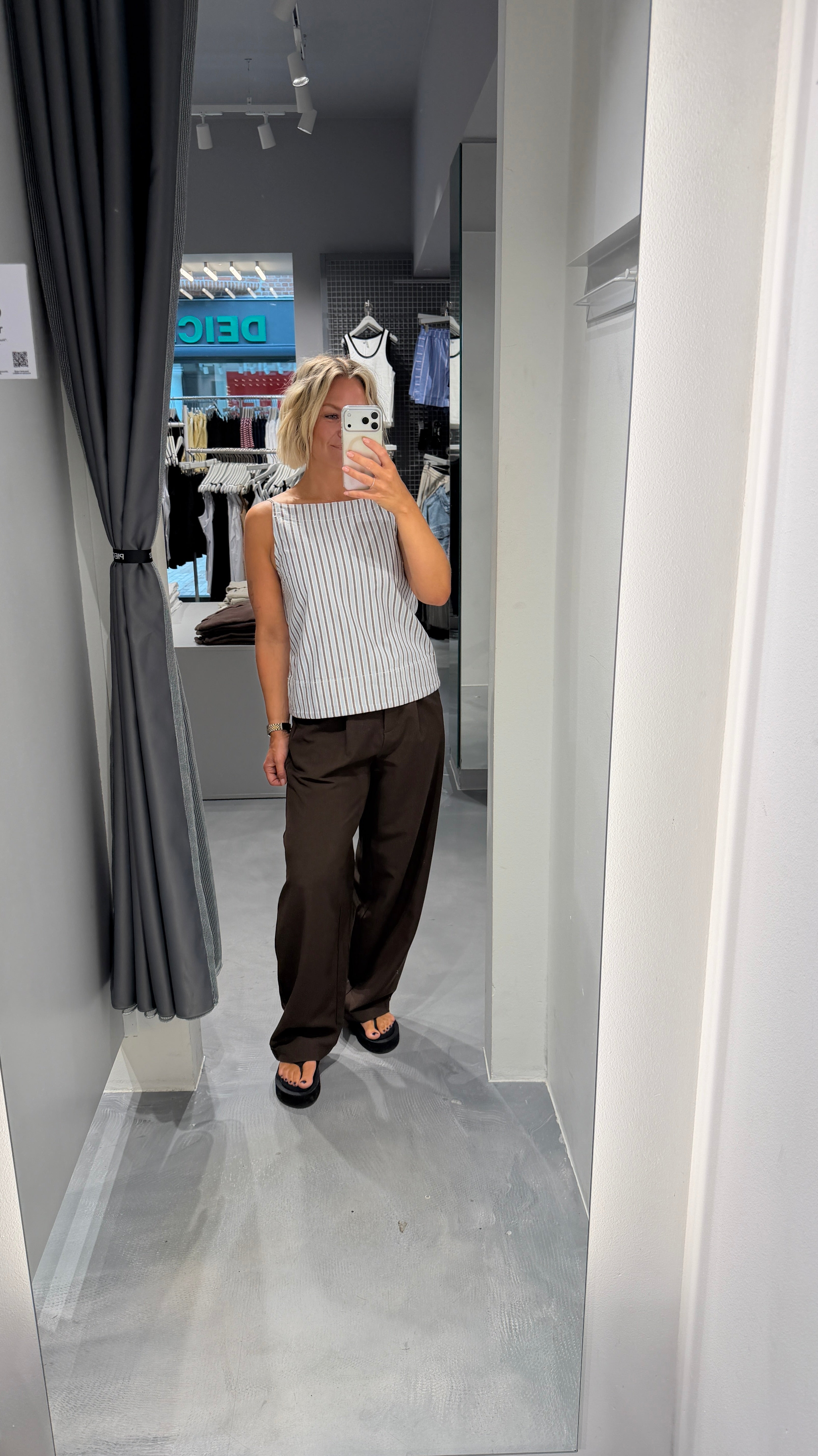 PCBOSELLA Trousers - Hot Fudge